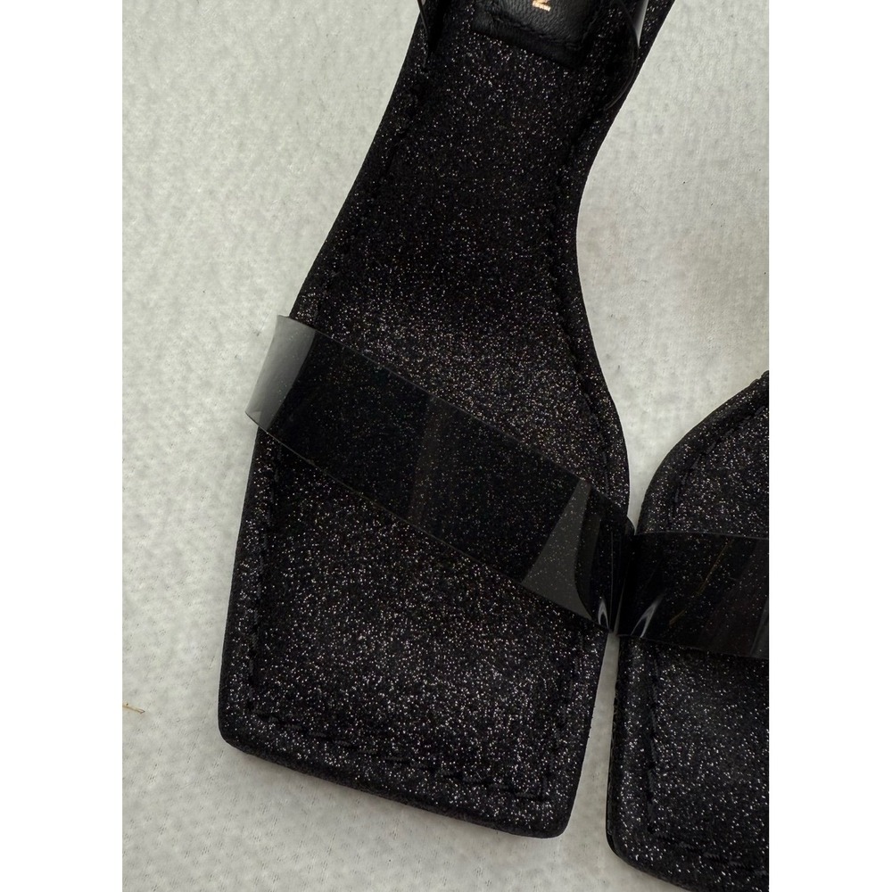 Good American Crystal Crush Lucite Glitter‎ Sling Back Heels Sz 9.5 NWOB! - Picture 2 of 7